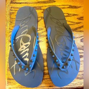 Christian Louboutin flip flops